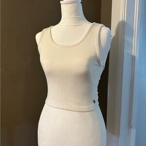 Small wrap surplice crop top, partial open back by Roxy from pacSun